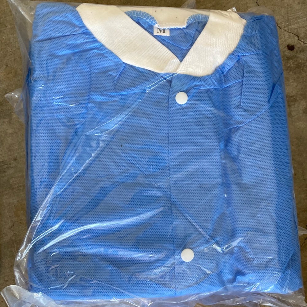 🍂Blue Button-Up Smocks
